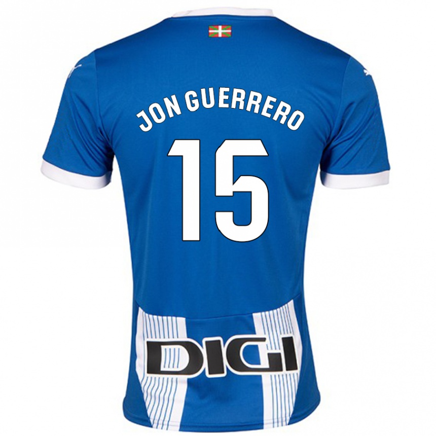 Kids Football Julen Jon Guerrero #15 Blue Home Jersey 2024/25 T-Shirt Nz