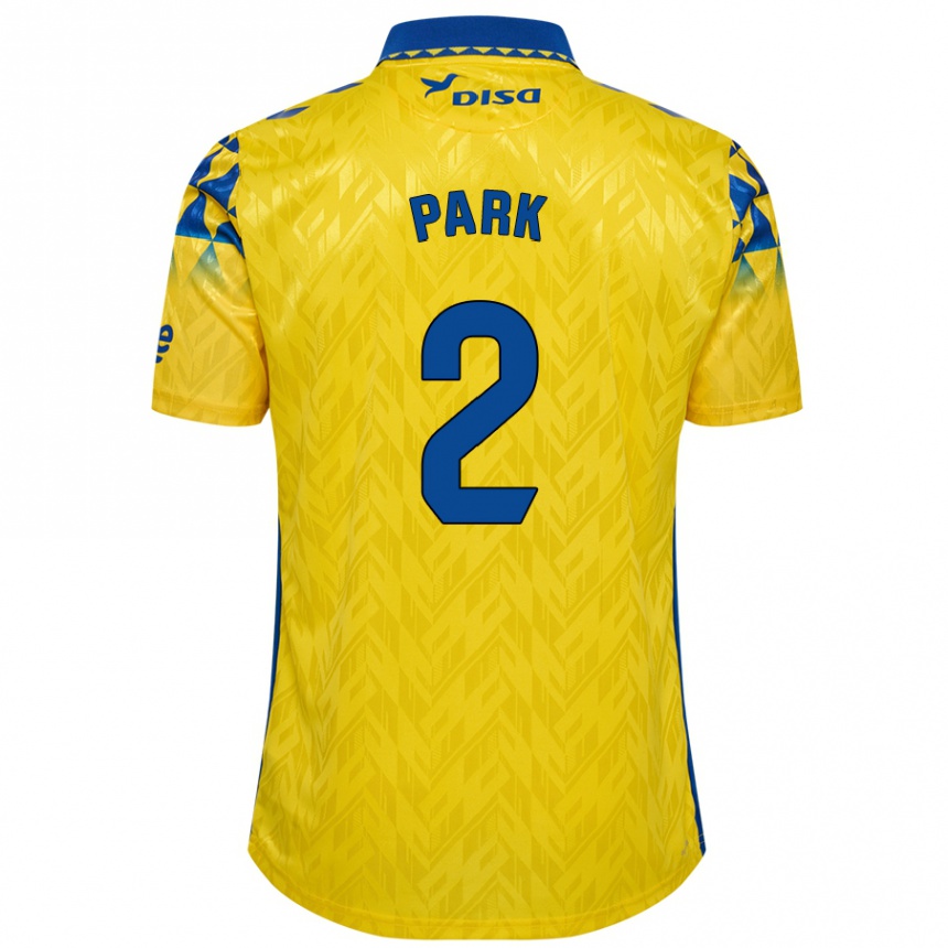 Kids Football Marvin Park #2 Yellow Blue Home Jersey 2024/25 T-Shirt Nz