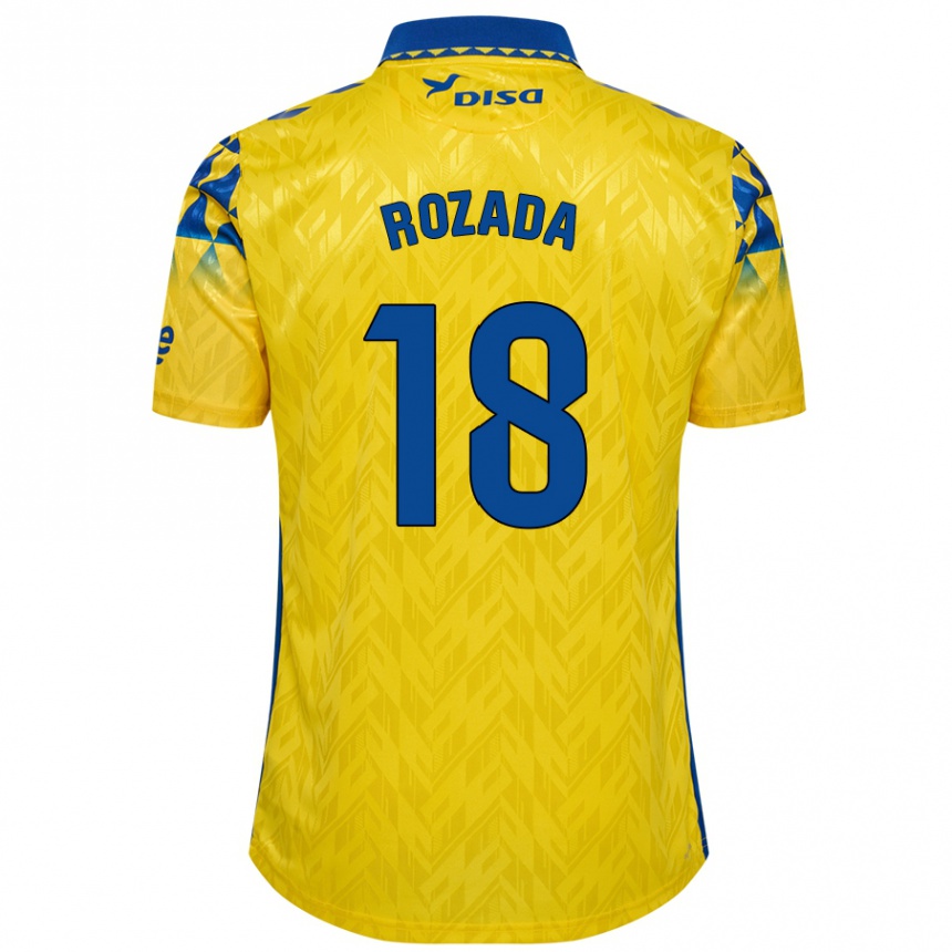 Kids Football Viti Rozada #18 Yellow Blue Home Jersey 2024/25 T-Shirt Nz