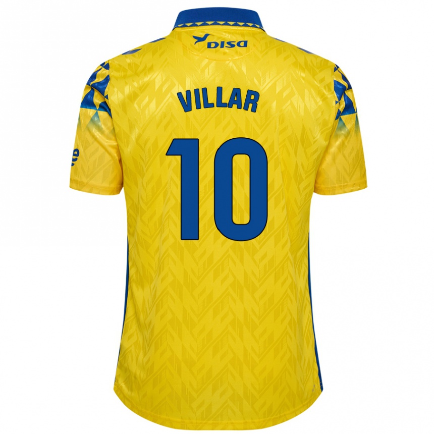 Kids Football Andy Villar #10 Yellow Blue Home Jersey 2024/25 T-Shirt Nz