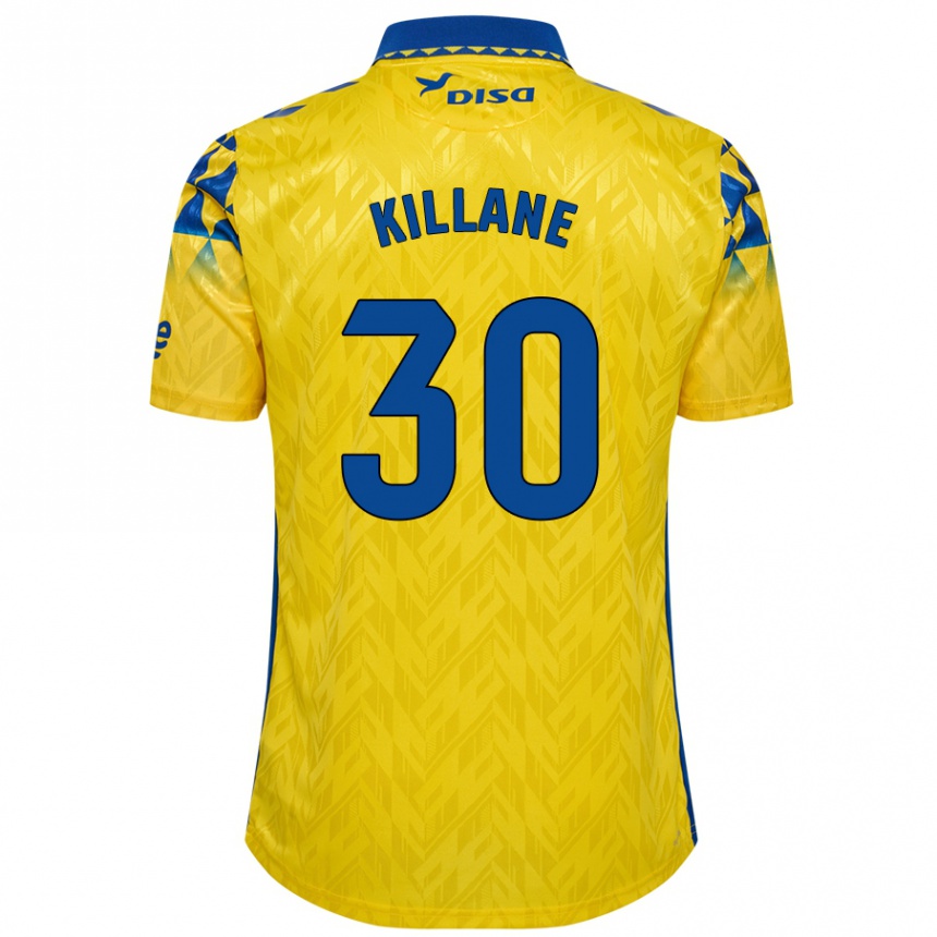 Kids Football Álvaro Killane #30 Yellow Blue Home Jersey 2024/25 T-Shirt Nz