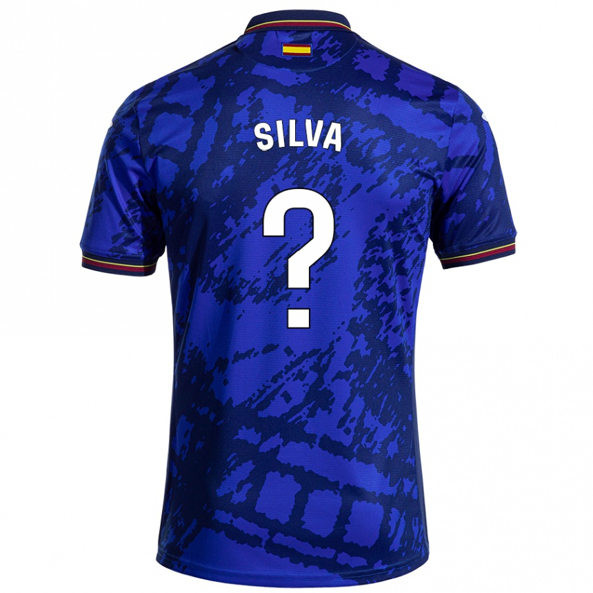 Kids Football Jonathan Silva #0 Darker Blue Home Jersey 2024/25 T-Shirt Nz