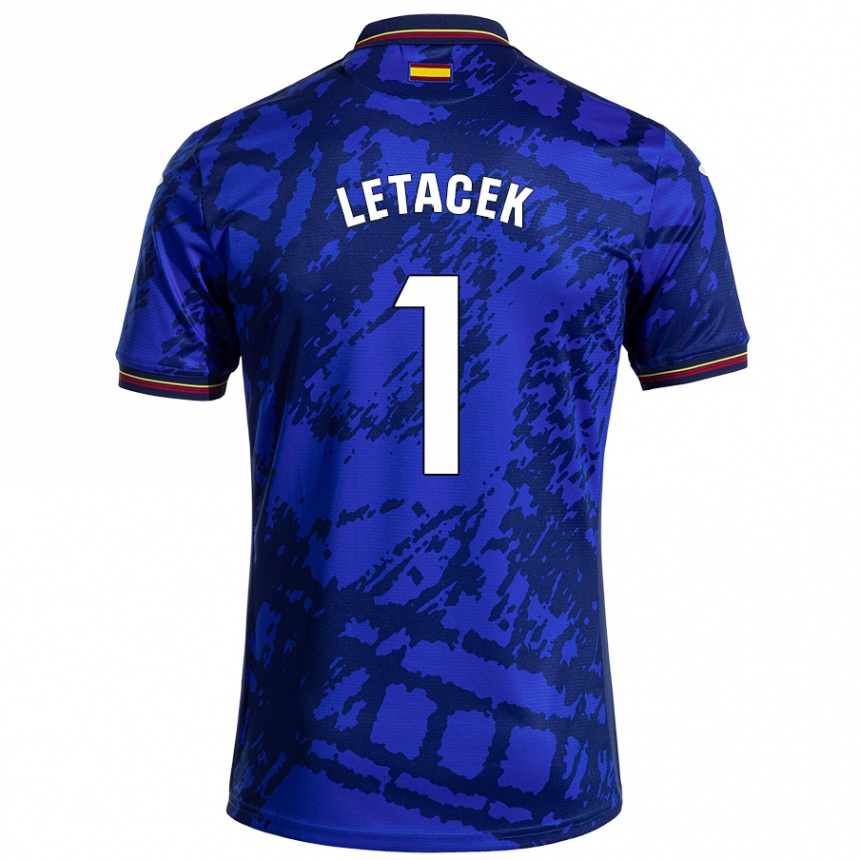 Kids Football Jiri Letacek #1 Darker Blue Home Jersey 2024/25 T-Shirt Nz