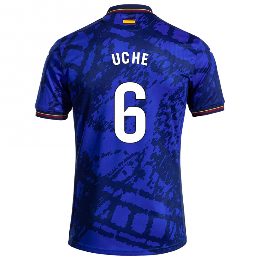 Kids Football Chrisantus Uche #6 Darker Blue Home Jersey 2024/25 T-Shirt Nz