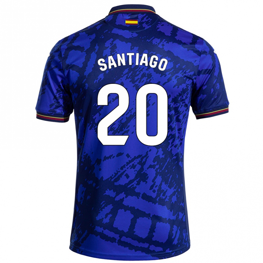 Kids Football Yellu Santiago #20 Darker Blue Home Jersey 2024/25 T-Shirt Nz