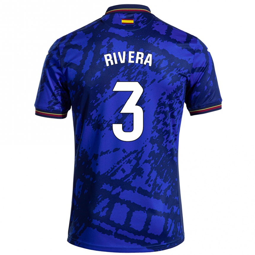 Kids Football Gorka Rivera #3 Darker Blue Home Jersey 2024/25 T-Shirt Nz