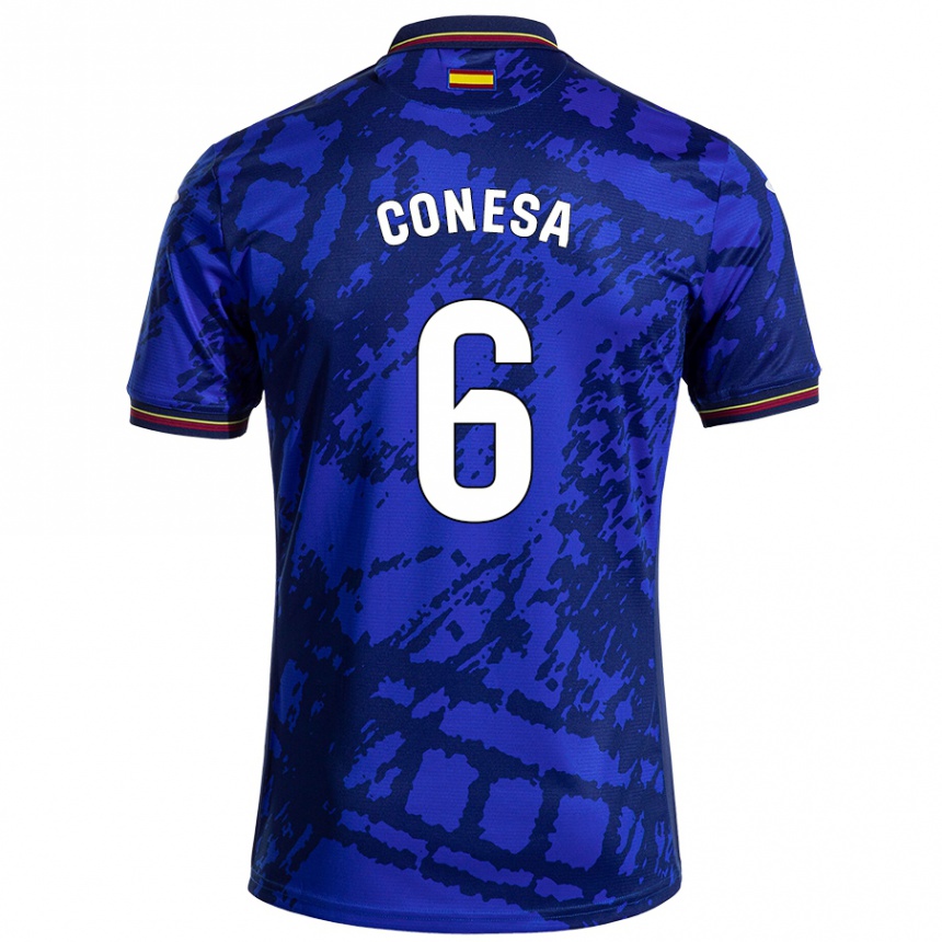 Kids Football Nico Conesa #6 Darker Blue Home Jersey 2024/25 T-Shirt Nz