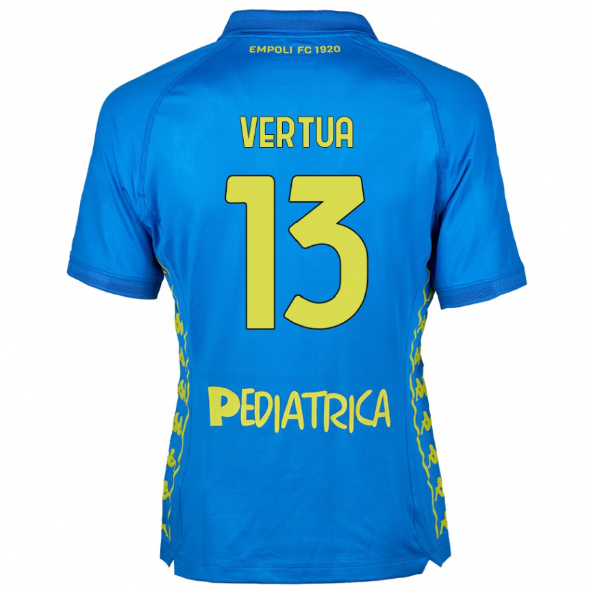 Kids Football Filippo Vertua #13 Blue Home Jersey 2024/25 T-Shirt Nz