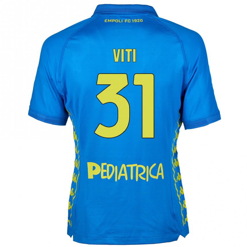 Kids Football Vittorio Viti #31 Blue Home Jersey 2024/25 T-Shirt Nz