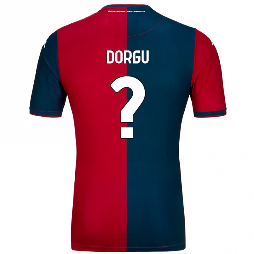 Kids Football Ifenna Dorgu #0 Red Dark Blue Home Jersey 2024/25 T-Shirt Nz