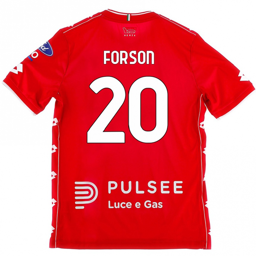 Kids Football Omari Forson #20 Red White Home Jersey 2024/25 T-Shirt Nz