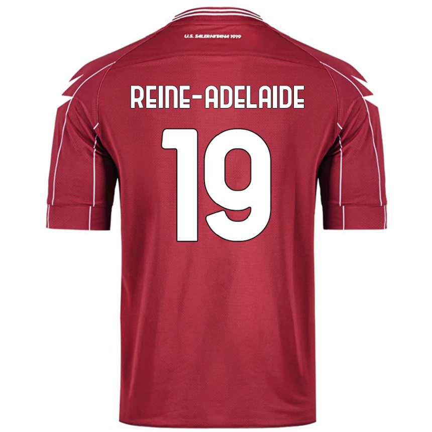 Kids Football Jeff Reine-Adelaide #19 Burgundy Home Jersey 2024/25 T-Shirt Nz