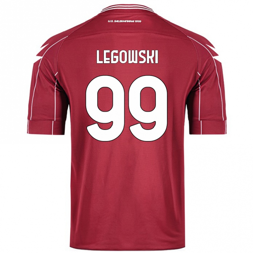 Kids Football Mateusz Legowski #99 Burgundy Home Jersey 2024/25 T-Shirt Nz