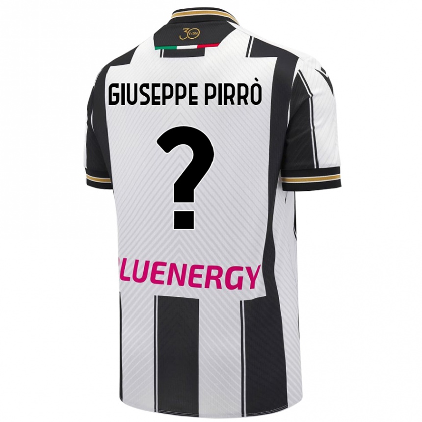 Kids Football Marco Giuseppe Pirrò #0 White Black Home Jersey 2024/25 T-Shirt Nz