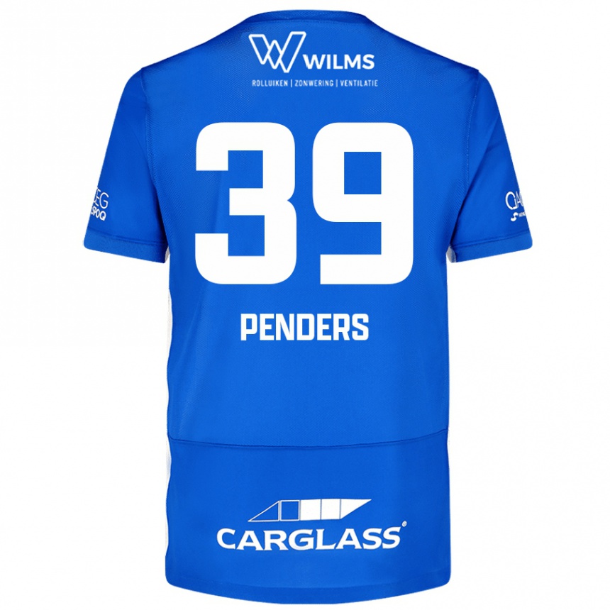 Kids Football Mike Penders #39 Blue Home Jersey 2024/25 T-Shirt Nz