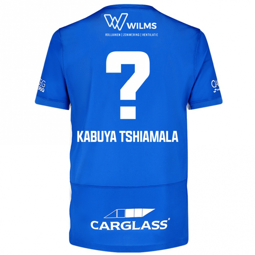 Kids Football Lino Kabuya Tshiamala #0 Blue Home Jersey 2024/25 T-Shirt Nz