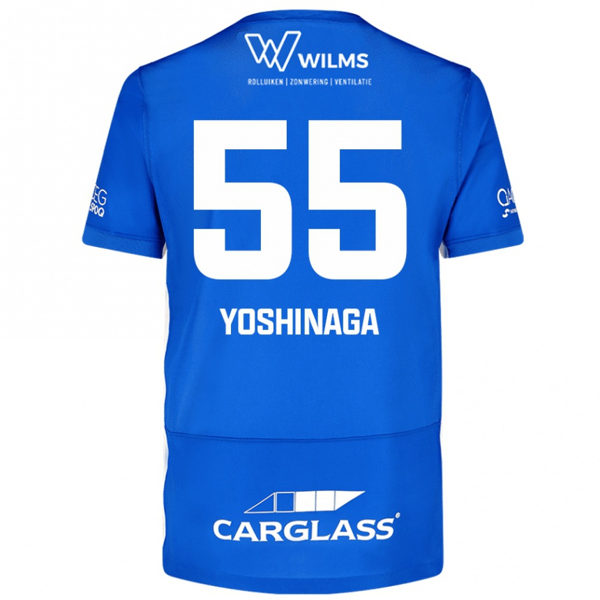 Kids Football Yumeki Yoshinaga #55 Blue Home Jersey 2024/25 T-Shirt Nz