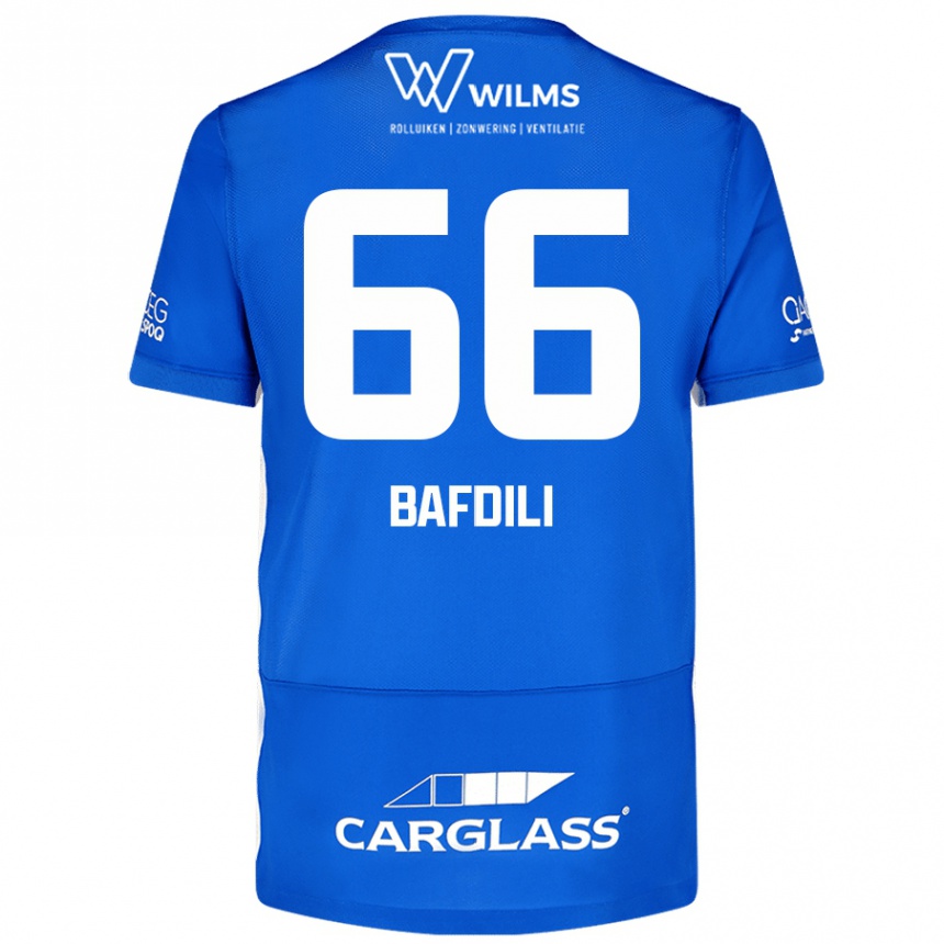 Kids Football Zaïd Bafdili #66 Blue Home Jersey 2024/25 T-Shirt Nz