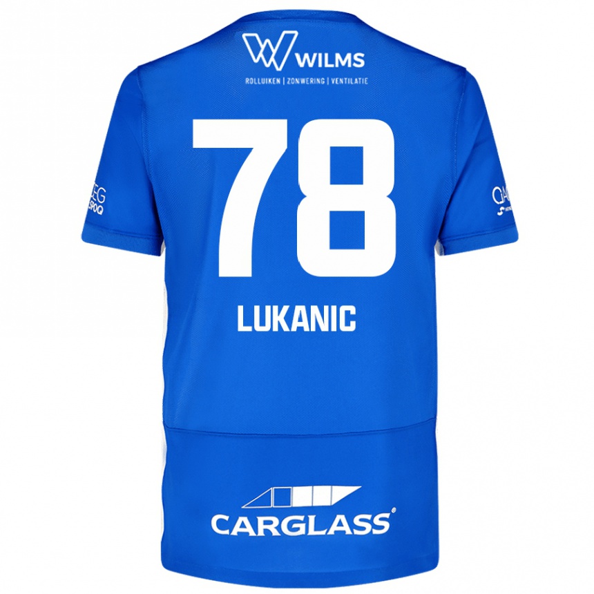 Kids Football Luka Lukanic #78 Blue Home Jersey 2024/25 T-Shirt Nz