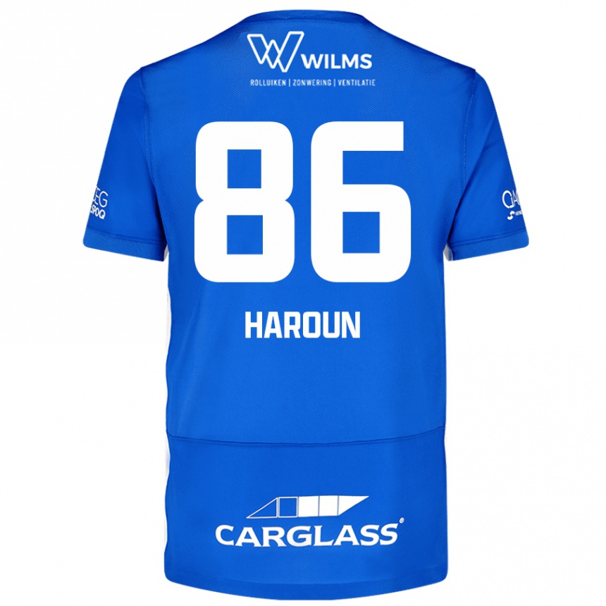 Kids Football Kenan Haroun #86 Blue Home Jersey 2024/25 T-Shirt Nz