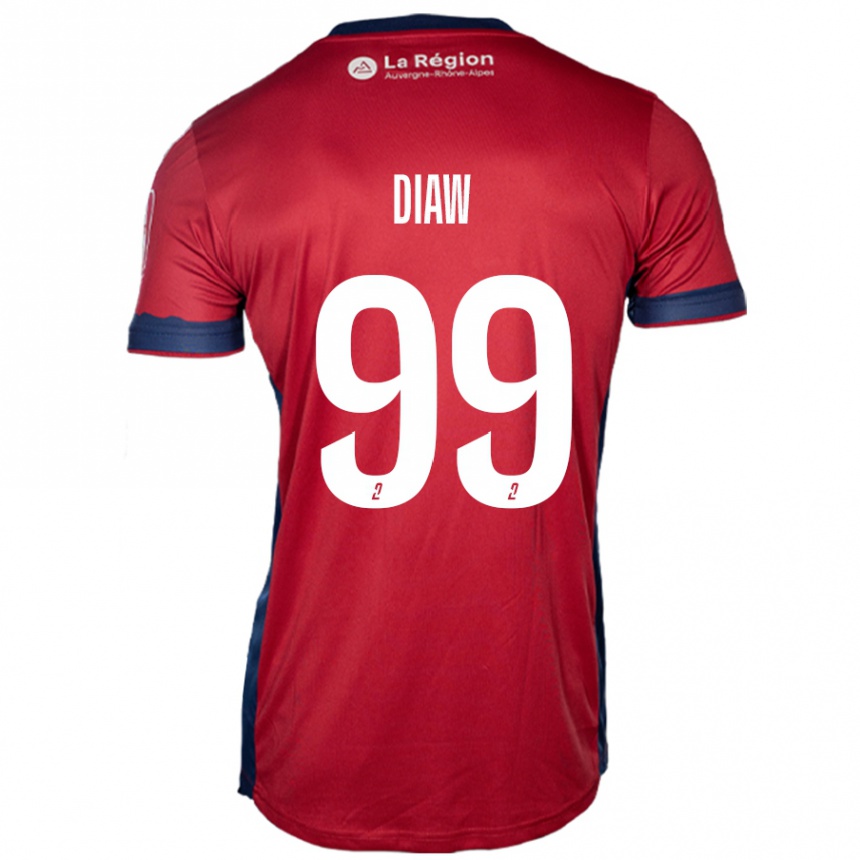 Kids Football Mory Diaw #99 Light Burgundy Home Jersey 2024/25 T-Shirt Nz