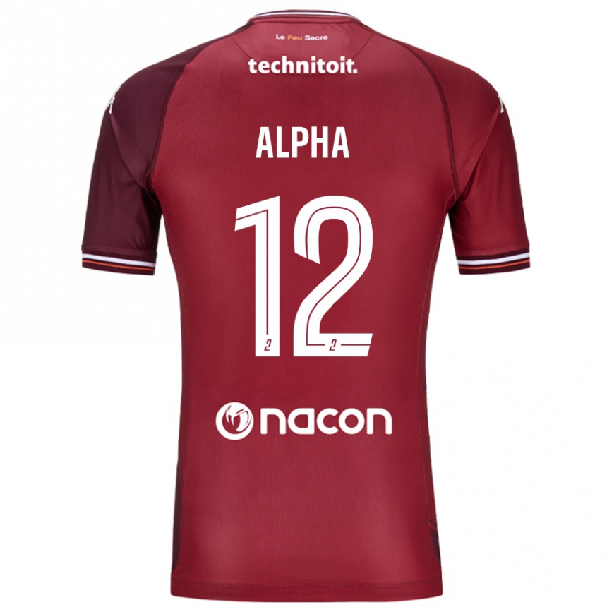 Kids Football Alpha Touré #12 Red Granata Home Jersey 2024/25 T-Shirt Nz