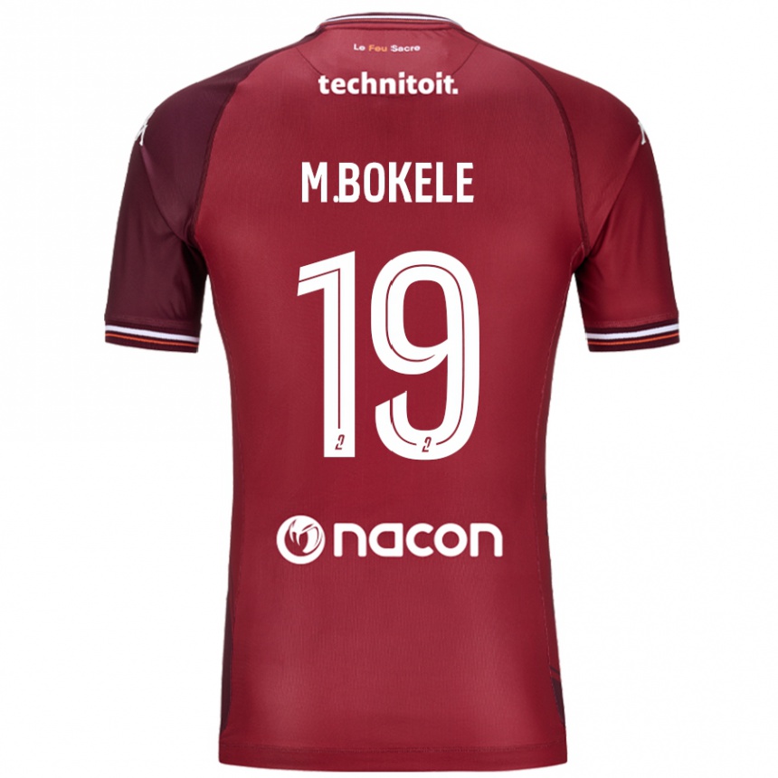 Kids Football Morgan Bokele #19 Red Granata Home Jersey 2024/25 T-Shirt Nz