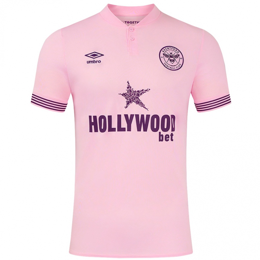 Kids Football Iwan Morgan #0 Pink Away Jersey 2024/25 T-Shirt Nz