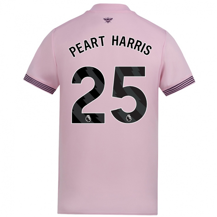 Kids Football Myles Peart-Harris #25 Pink Away Jersey 2024/25 T-Shirt Nz