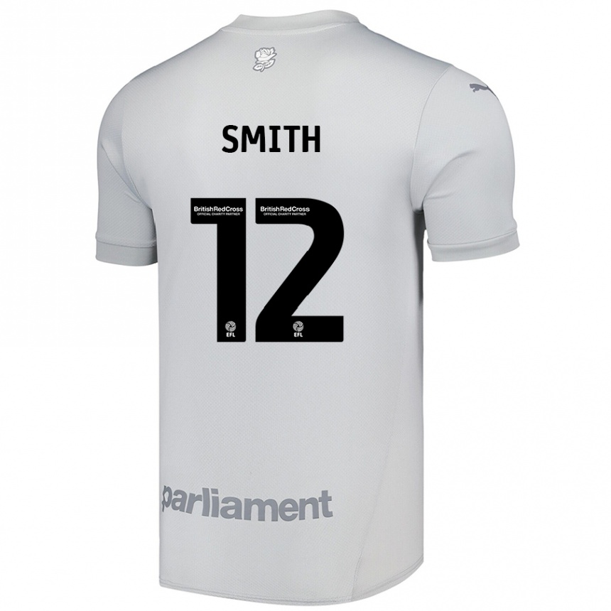 Kids Football Jackson Smith #12 Silver Gray Away Jersey 2024/25 T-Shirt Nz