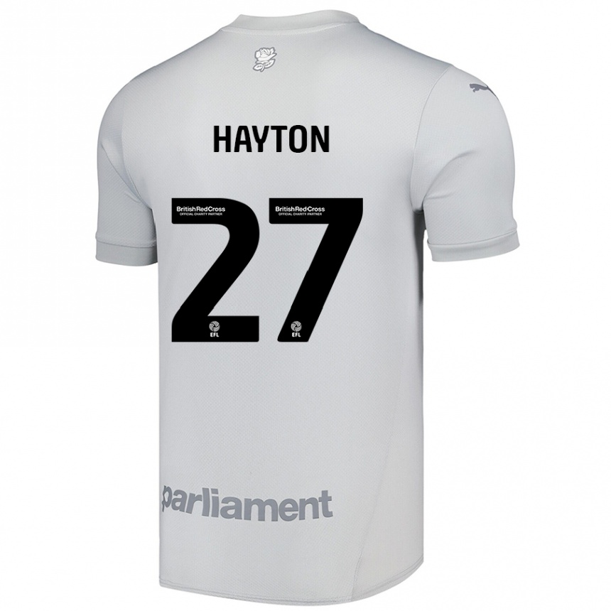 Kids Football Adam Hayton #27 Silver Gray Away Jersey 2024/25 T-Shirt Nz