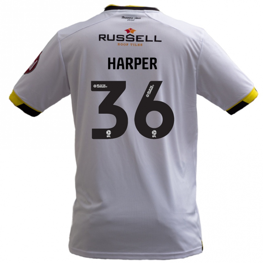 Kids Football Rekeem Harper #36 White Away Jersey 2024/25 T-Shirt Nz