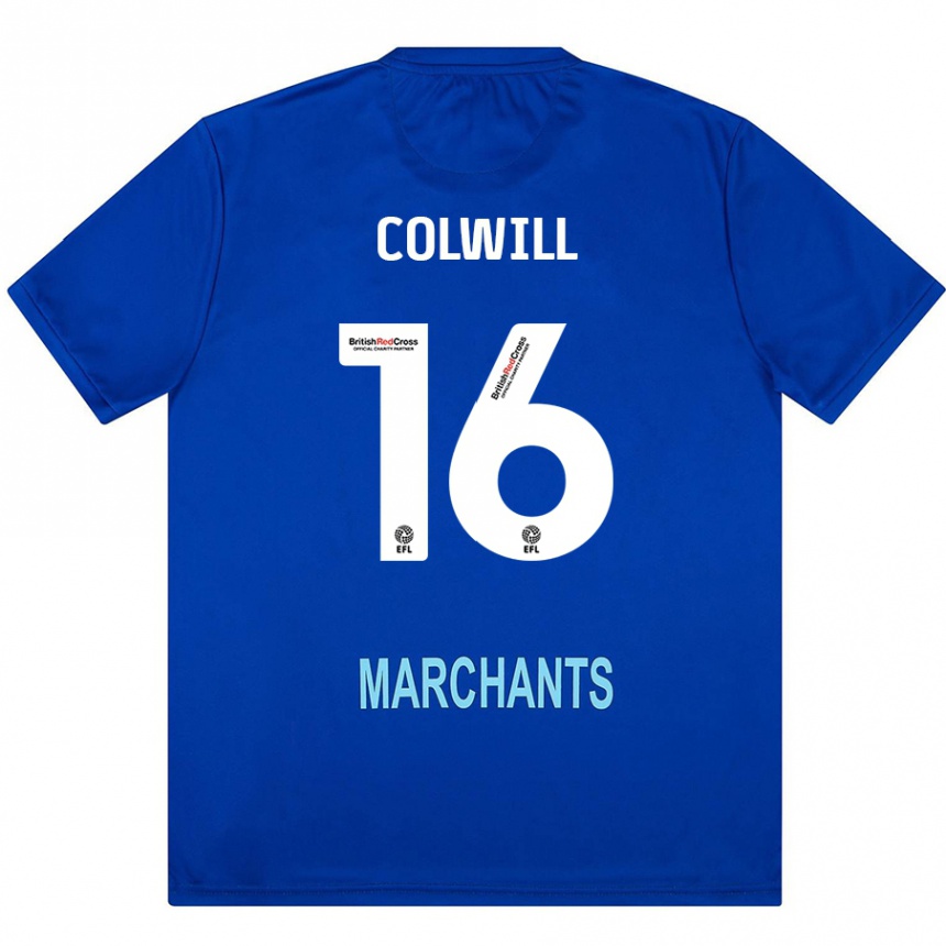 Kids Football Joel Colwill #16 Green Away Jersey 2024/25 T-Shirt Nz