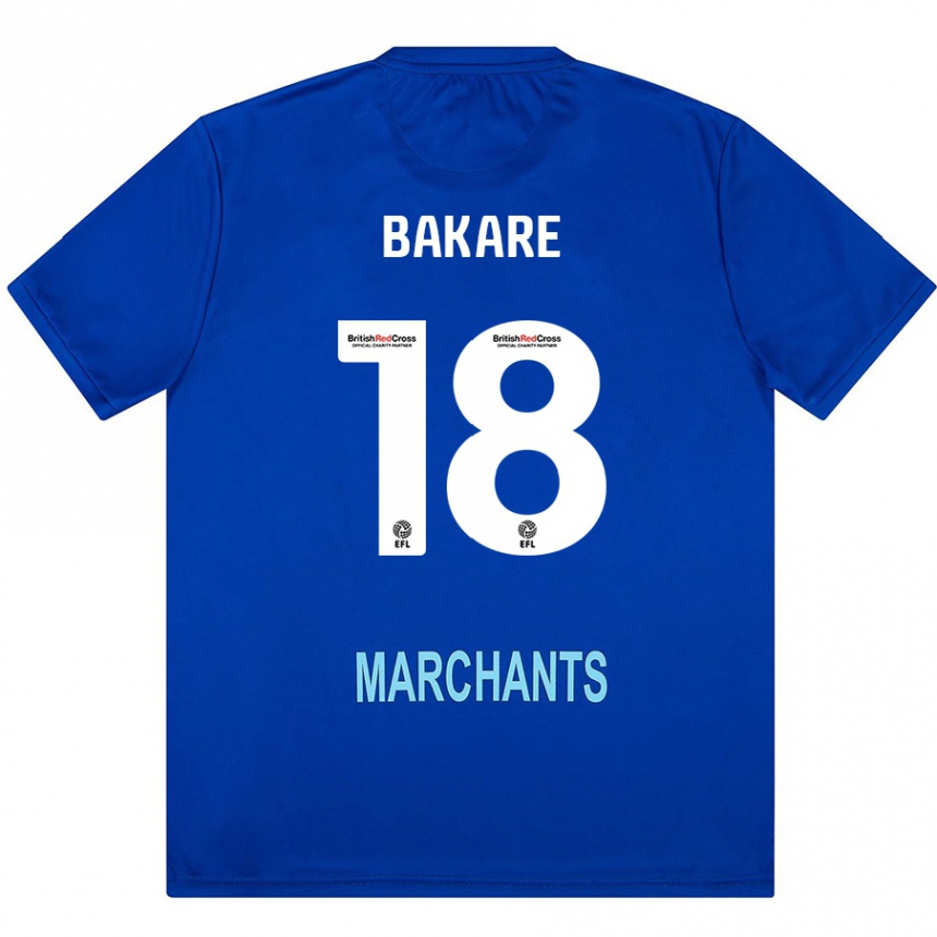 Kids Football Ibrahim Bakare #18 Green Away Jersey 2024/25 T-Shirt Nz