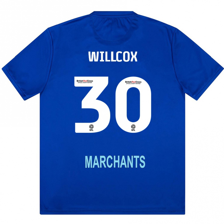 Kids Football Freddy Willcox #30 Green Away Jersey 2024/25 T-Shirt Nz