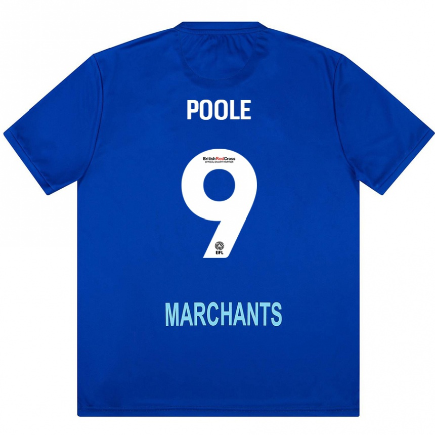 Kids Football Phoebie Poole #9 Green Away Jersey 2024/25 T-Shirt Nz