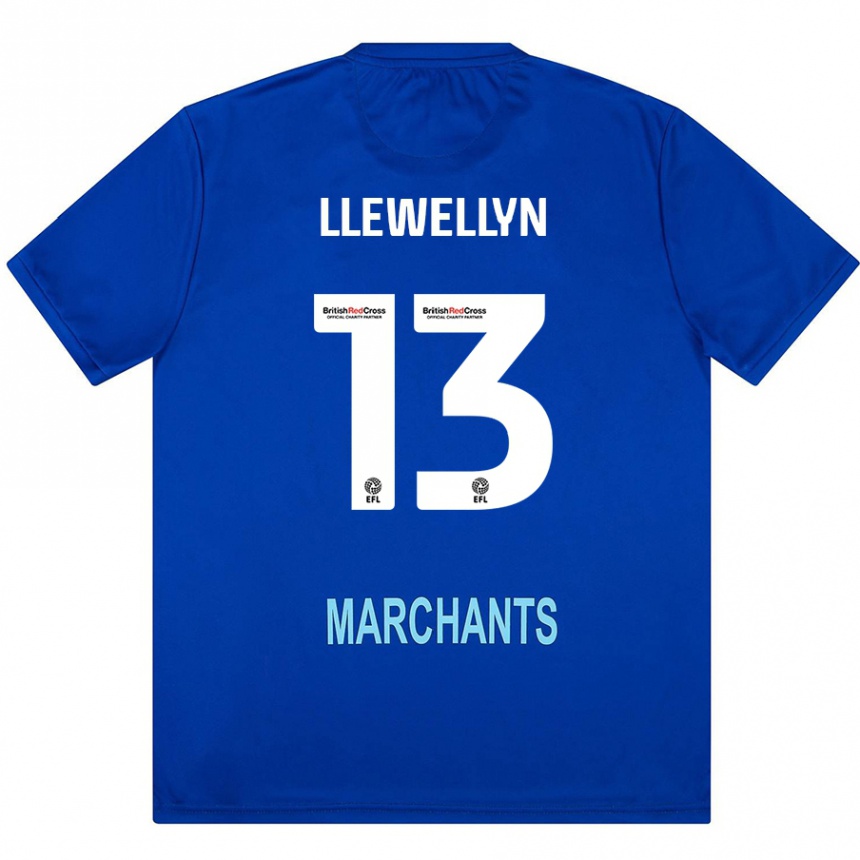 Kids Football Ffion Llewellyn #13 Green Away Jersey 2024/25 T-Shirt Nz