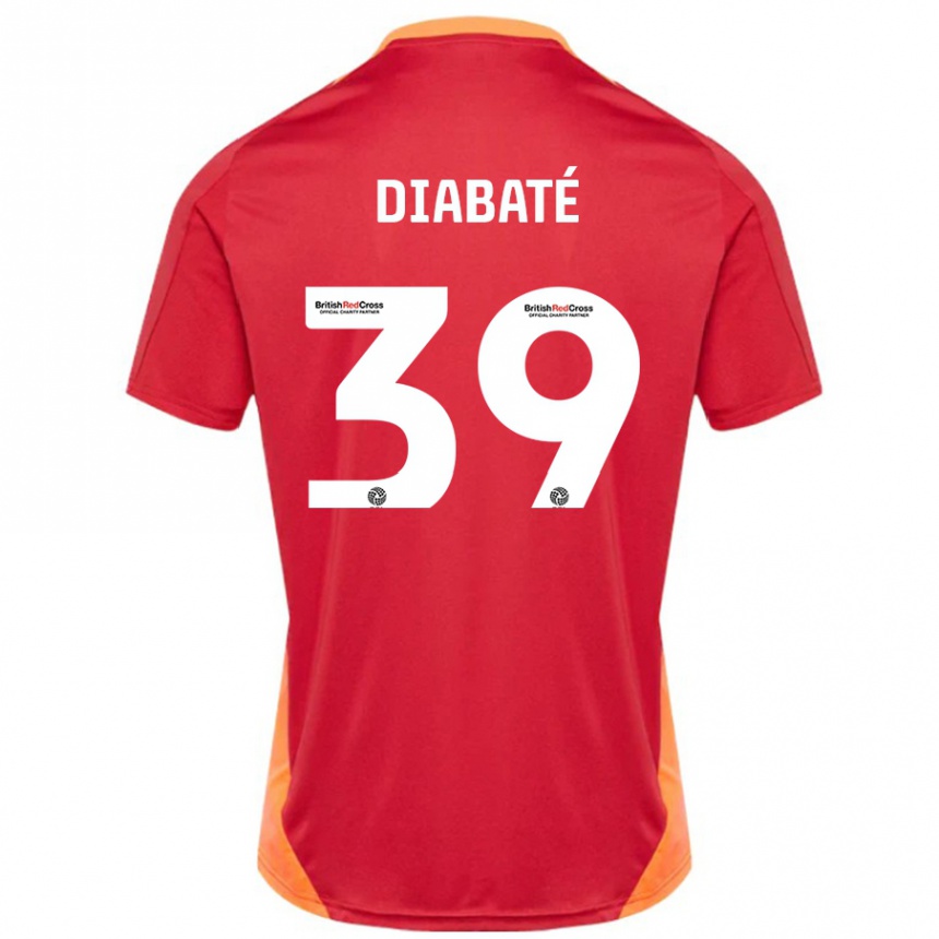 Kids Football Cheick Diabaté #39 Blue Off White Away Jersey 2024/25 T-Shirt Nz