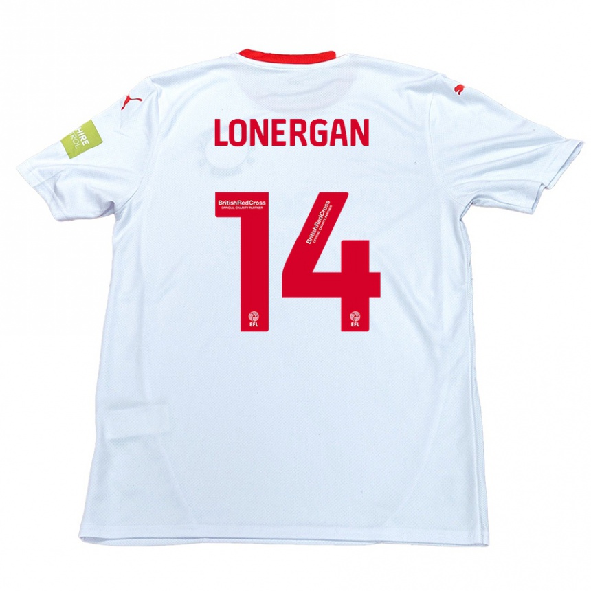 Kids Football Tommy Lonergan #14 White Away Jersey 2024/25 T-Shirt Nz