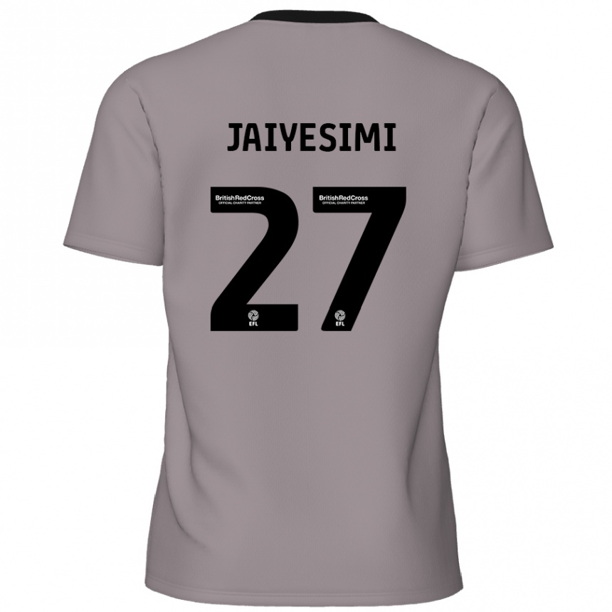 Kids Football Diallang Jaiyesimi #27 Grey Away Jersey 2024/25 T-Shirt Nz