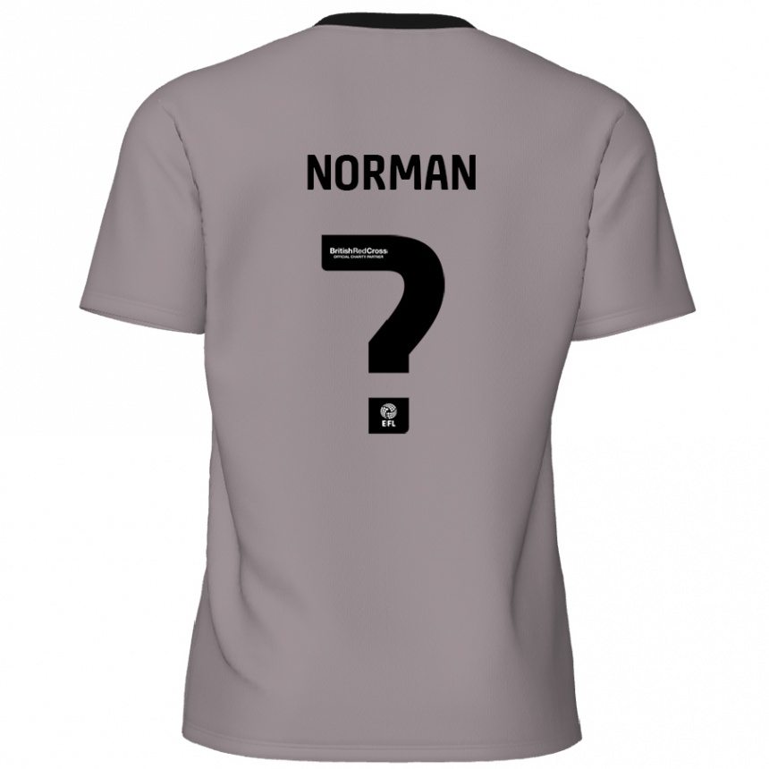 Kids Football Freddie Norman #0 Grey Away Jersey 2024/25 T-Shirt Nz