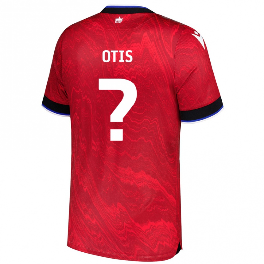 Kids Football Lewis Otis #0 Red Black Away Jersey 2024/25 T-Shirt Nz