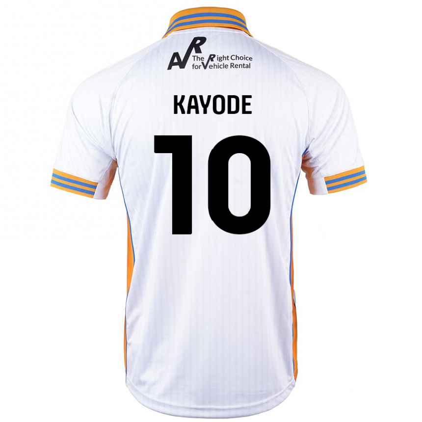 Kids Football Joshua Kayode #10 White Away Jersey 2024/25 T-Shirt Nz