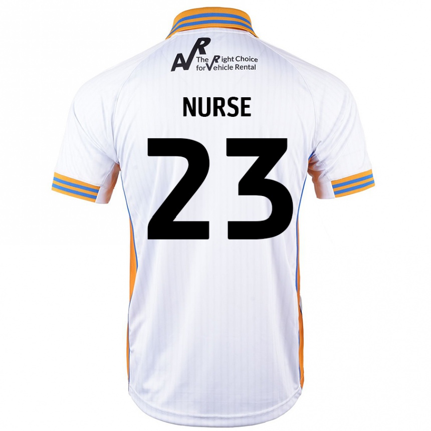 Kids Football George Nurse #23 White Away Jersey 2024/25 T-Shirt Nz