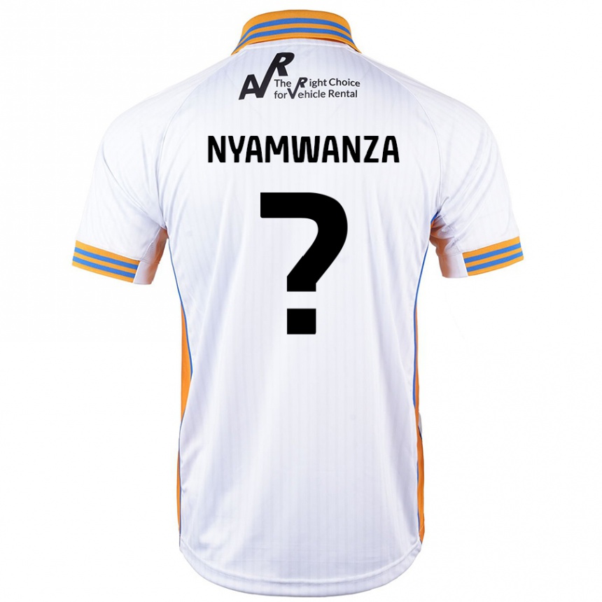 Kids Football Simba Nyamwanza #0 White Away Jersey 2024/25 T-Shirt Nz