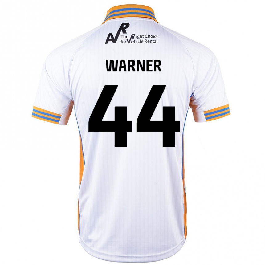 Kids Football James Warner #44 White Away Jersey 2024/25 T-Shirt Nz