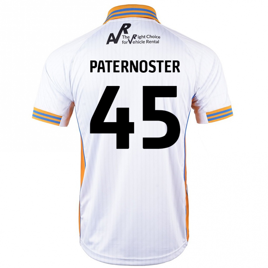 Kids Football Vladimir Paternoster #45 White Away Jersey 2024/25 T-Shirt Nz