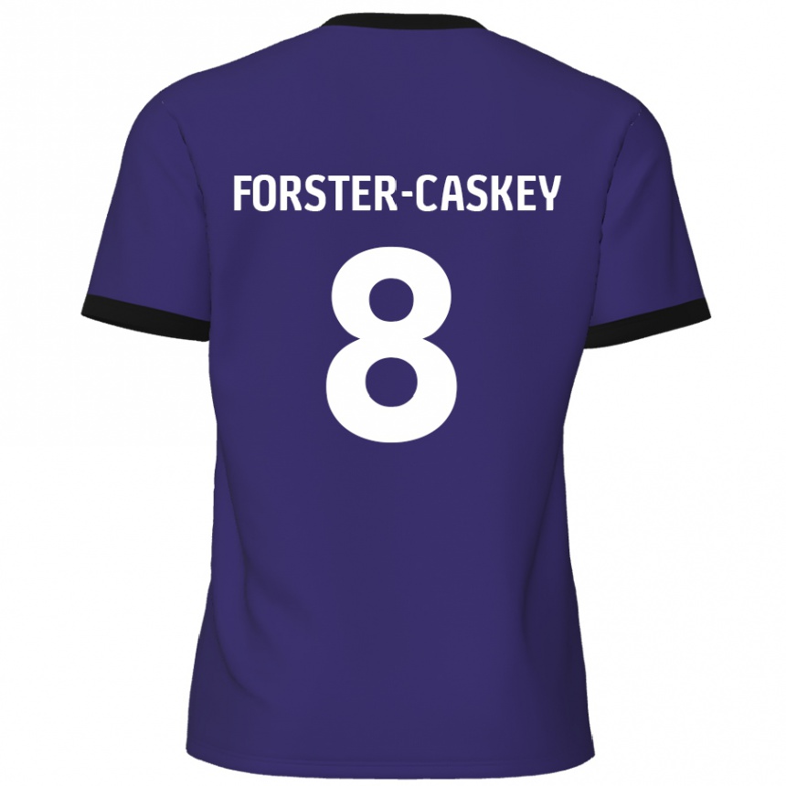 Kids Football Jake Forster-Caskey #8 Purple Away Jersey 2024/25 T-Shirt Nz