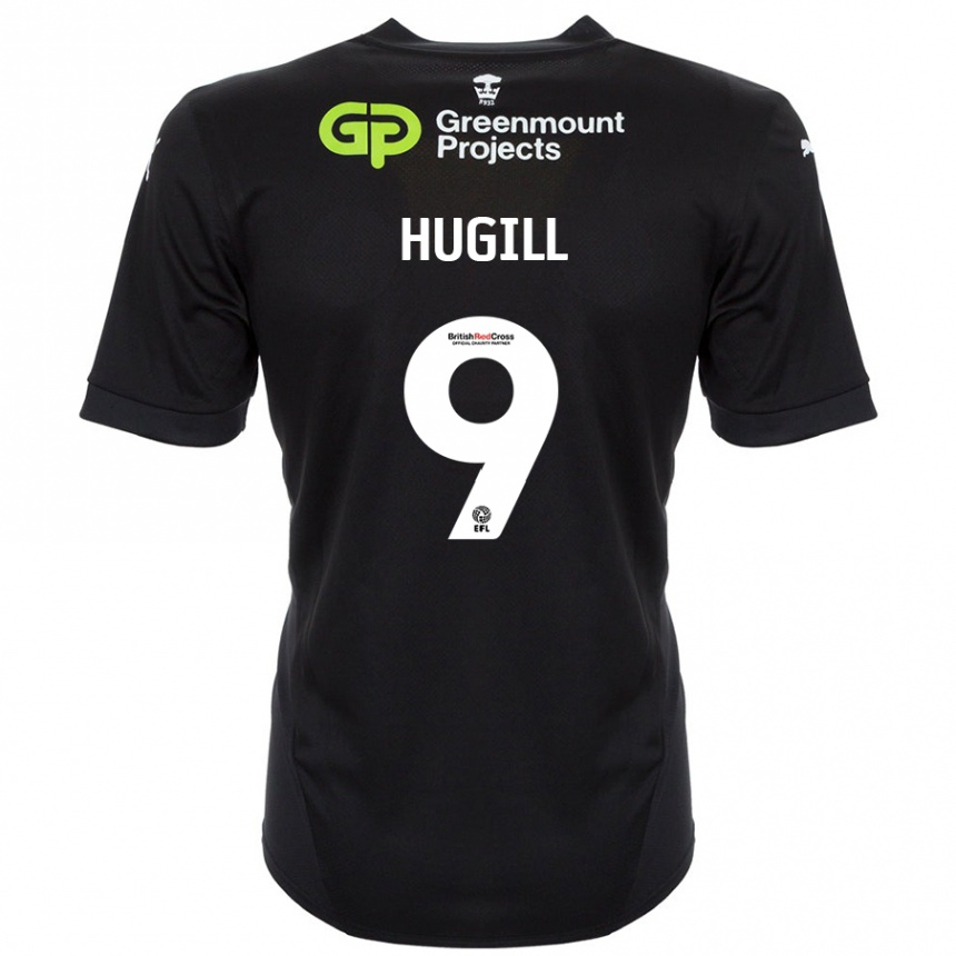 Kids Football Joe Hugill #9 Black Away Jersey 2024/25 T-Shirt Nz