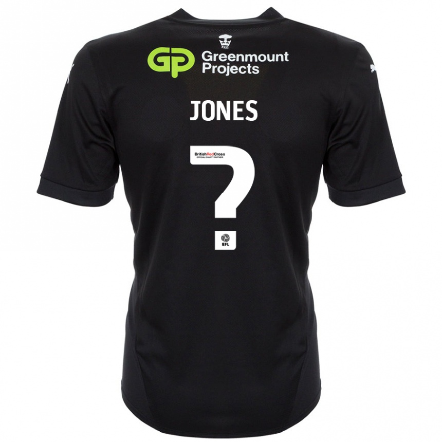 Kids Football Callum Jones #0 Black Away Jersey 2024/25 T-Shirt Nz